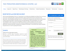 Tablet Screenshot of princetonbiofeedback.com